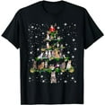 thumbnail image 1 of Funny Cats Christmas Tree Tee Ornament Decor Gift T-Shirt, 1 of 5
