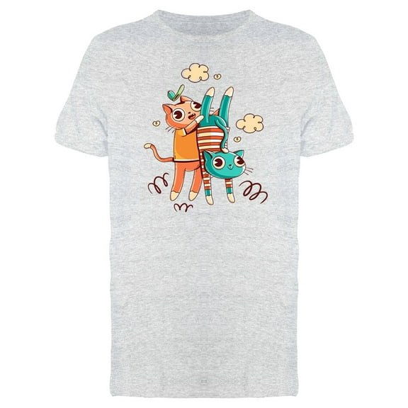 Funny Cats Playing Outdoor Tee Men's -Image by Shutterstock