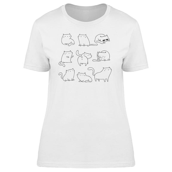 Funny Cats T-Shirt Women -Image by Shutterstock, Female x-Large