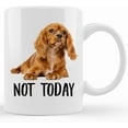 thumbnail image 1 of Funny Cavalier King Charles Spaniel Red Not Today Dog Mug, Lazy Gift For Women Dogs Mom Coffee Mug 11oz, Mother's Day Gifts For Mom From Son, Kids, Gift For Mom, Funny Mom Mug, Birthday, Christmas Gi, 1 of 4