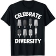 thumbnail image 1 of Funny Celebrate Diversity Ice Cream Gift For Ice Cream Lover T-Shirt, 1 of 4