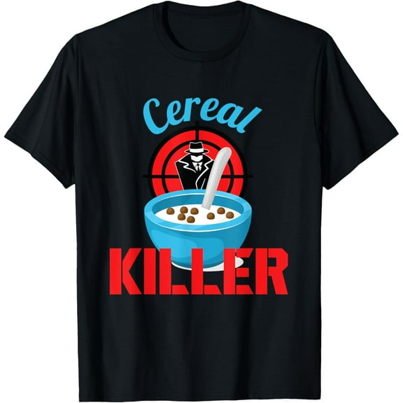 Funny Cereal Killers Cereal Design For Kids Breakfast T-Shirt