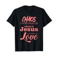thumbnail image 1 of Funny Chaos Coordinator Teacher T-Shirt Powered By Jesus - Inspirational Gift for Educators, 1 of 5