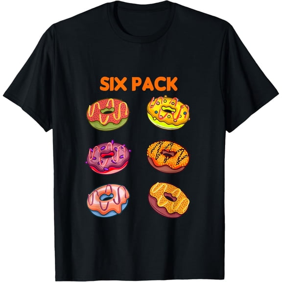 Funny Check out My Six Pack Donuts Abs Humor Apparel Donut T-Shirt
