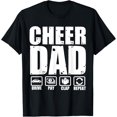 thumbnail image 1 of Funny Cheer Dad Proud Cheerleader Father Humor Fathers Day T-Shirt, 1 of 4