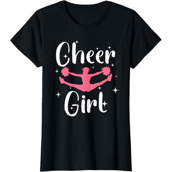 Funny Cheerleader Design For Girls Teen Women Cheerleading T-Shirt