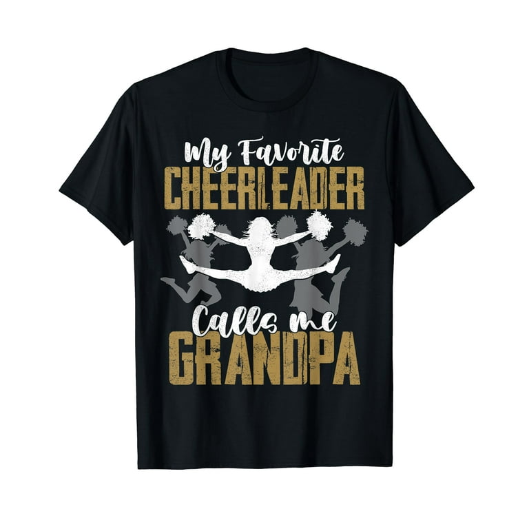 Funny Cheerleader Grandpa Tshirt Cheerleading Grandpa Gift Funny Cheerleader Grandpa Tshirt Cheerleading Grandpa Gift
