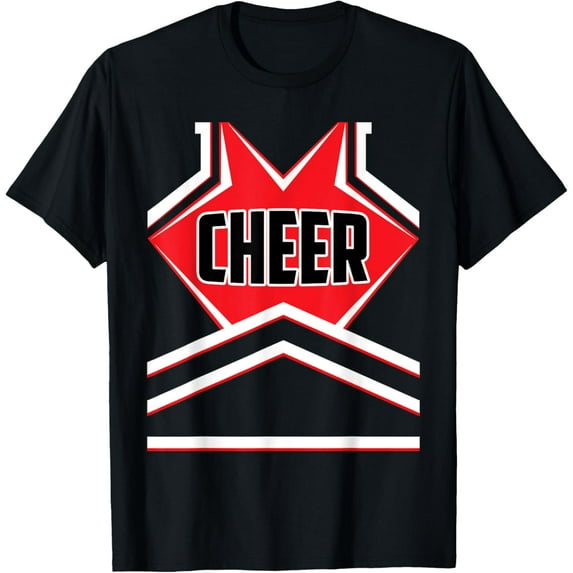 Funny Cheerleader Uniform Cosplay DIY Costume Halloween Day T-Shirt