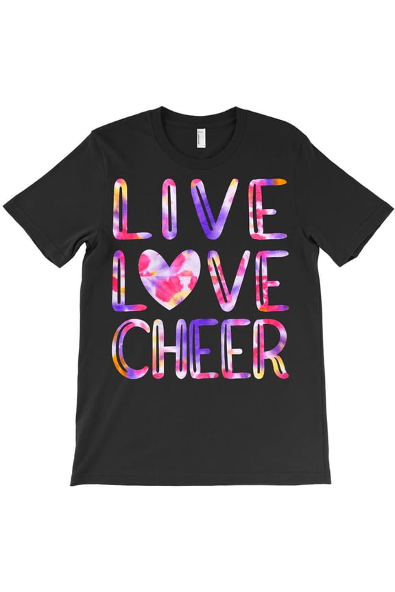 Funny Cheerleading Tie Dye Cheer Girls Love Cheer Mom, Sports G13565 Unisex T-Shirt, Up to Size 5XL
