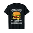 thumbnail image 1 of Funny Cheeseburger Design For Men Women Kids Burger Lovers T-Shirt, 1 of 5