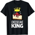 thumbnail image 1 of Funny Cheesecake Gifts Cheesecake King T-Shirt, 1 of 4