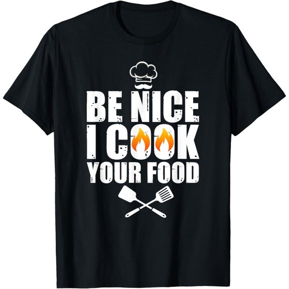 Funny Chef Art For Men Women Restaurant Cooking Food Lover T-Shirt