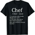 thumbnail image 1 of Funny Chef Definition Cooking Kitchen Gift: Mens & Womens T-Shirt, 1 of 4