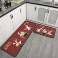 thumbnail image 1 of Funny Chef Kitchen Rugs and Mats, 2 Piece Set 47x17in and 30x17in, Crystal Velvet with Black Edge, Non-Slip, Kitchen Decor, 1 of 7