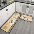 thumbnail image 1 of Funny Chef Kitchen Rugs and Mats, 2 Piece Set 47x17in and 30x17in, Crystal Velvet with Black Edge, Non-Slip, Kitchen Decor, 1 of 7