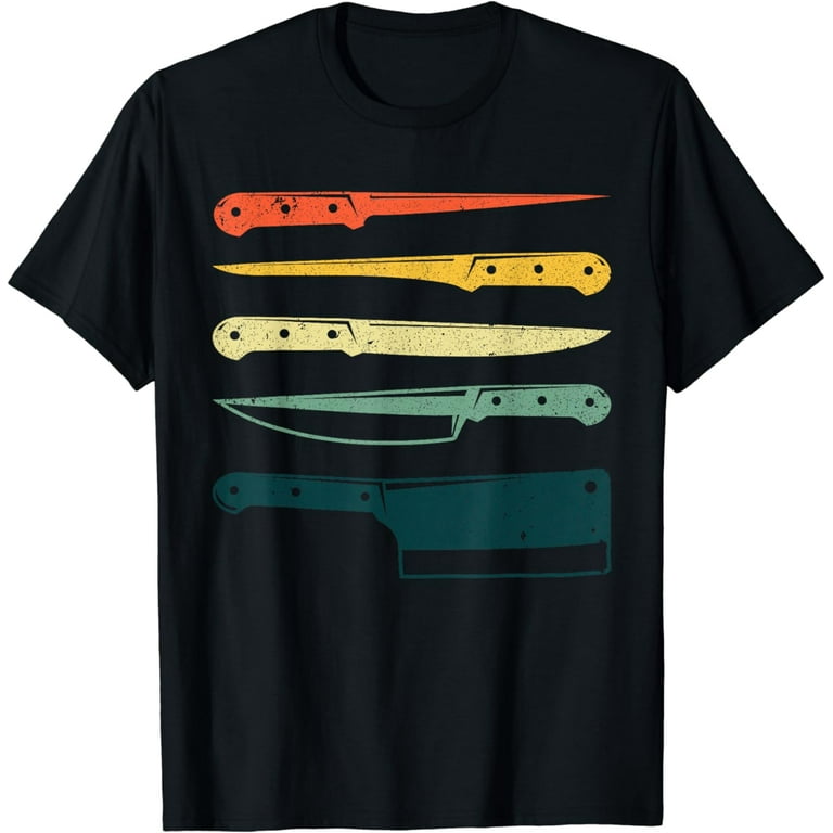 Chef Shirt - Vintage Retro Chef Knife T-Shirt Chef Shirt - Vintage Retro Chef Knife T-Shirt