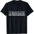 thumbnail image 1 of Funny Chemistry / Chocolate T-shirt "C-Ho-Co-La-Te" ElementMen and women, Black T-shirt, size: Extra large, 1 of 4