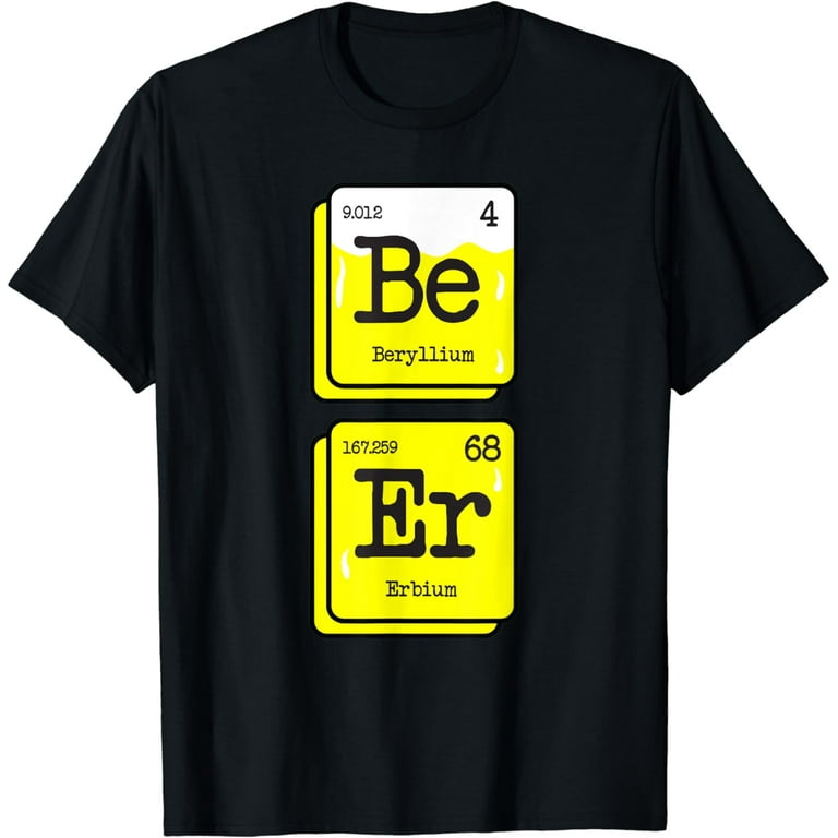 Periodic Table Beer Drinker Nerdy Graphic T-Shirt Periodic Table Beer Drinker Nerdy Graphic T-Shirt