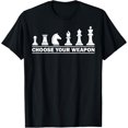 thumbnail image 1 of Funny Chess Gift For Chess Lover Kids Boys Girls Cool Player T-Shirt men and women can wear, black, white, gifts, 1 of 4