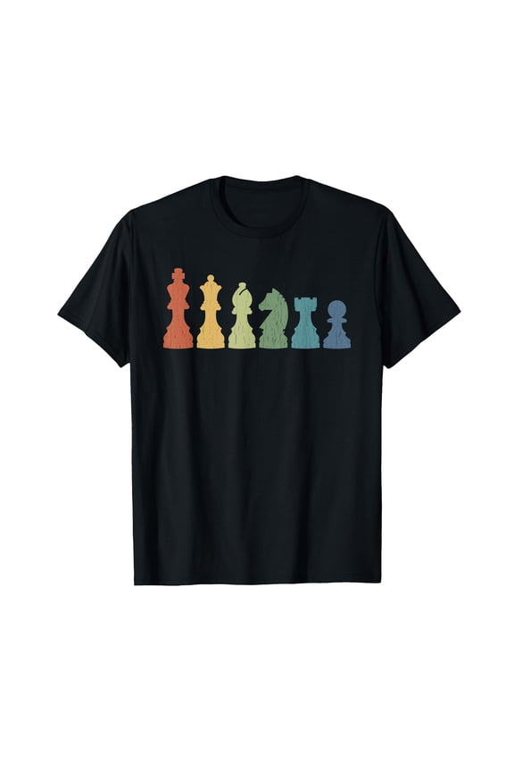 Funny Chess Pieces Board Game Lover Player Themed Chess Gift T-Shirt