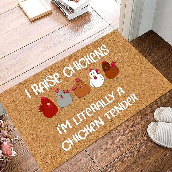 Funny Chicken Alphabet Element Carpet B Polyester - 1X Floor Mat