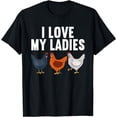 thumbnail image 1 of Funny Chicken Art For Men Women Farming Chicken Farmer T-Shirt, 1 of 3