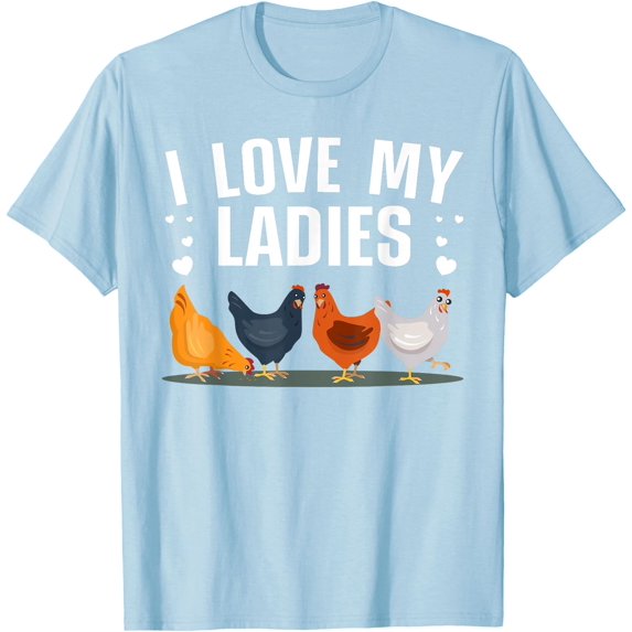 Funny Chicken Art Ladies Farmer Whisperer Softstyle Unisex T-Shirt Men Women Kids