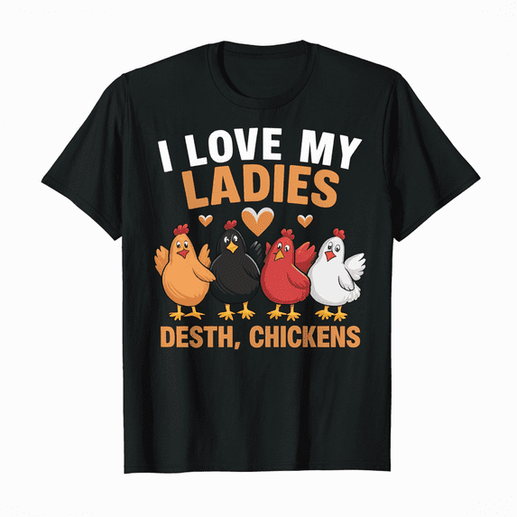 Funny Chicken Art Men Women Ladies Chicken Farmer Whisperer Gift T-Shirt