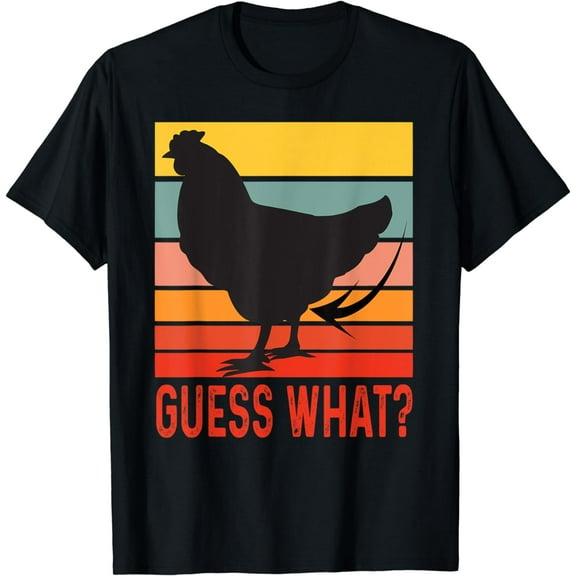 Funny Chicken Butt, Guess What? Retro Vintage Chicken Thigh T-Shirt