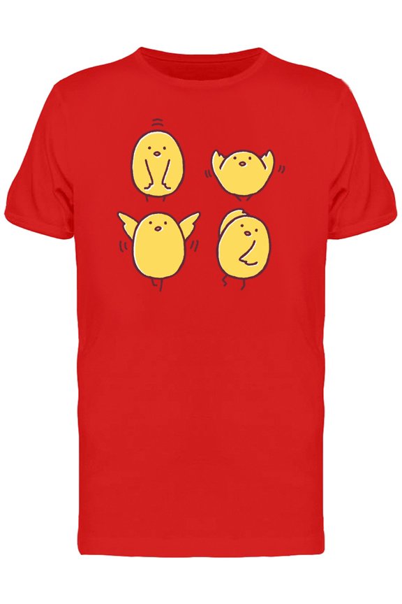 Funny Chicken Dancing Poses T-Shirt Men -Image by Shutterstock, Male Large