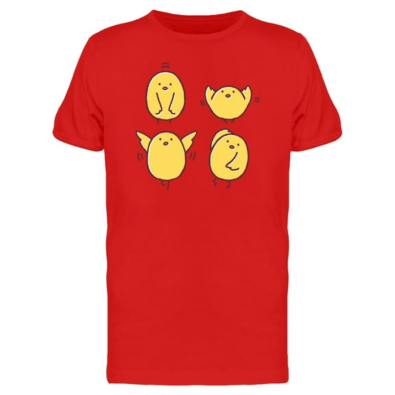 Funny Chicken Dancing Poses T-Shirt Men -Image by Shutterstock, Male x-Large
