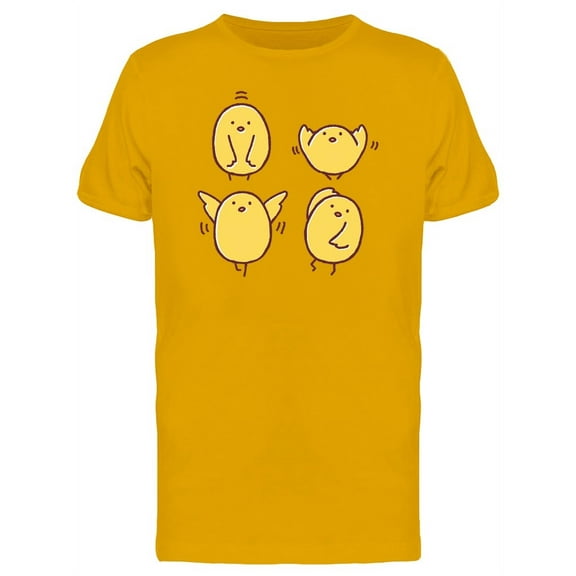 Funny Chicken Dancing Poses T-Shirt Men -Image by Shutterstock, Male x-Large