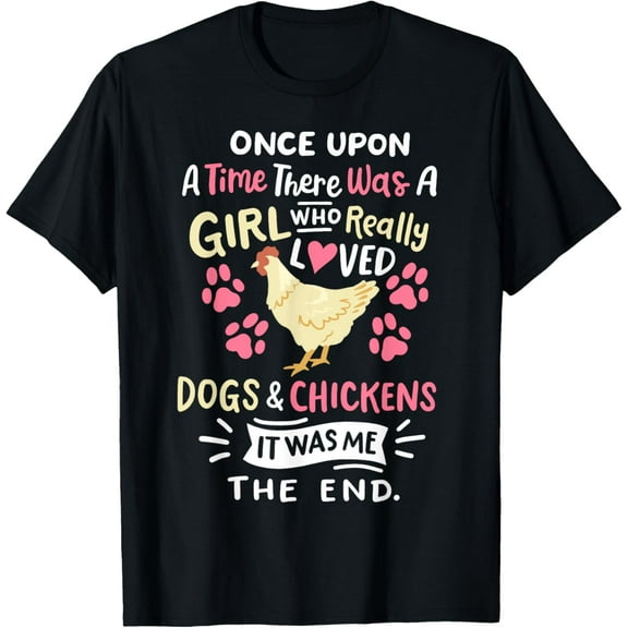 Funny Chicken Dog Lover for Women Girls Farmer T-Shirt