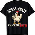 thumbnail image 1 of Funny Chicken Graphic Tee Men Women Chicken Butt Gift Unisex T-Shirt, 1 of 6