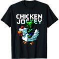 thumbnail image 1 of Funny Chicken Jockey Zombie Pixel Art Gamer Shirt Boys T-Shirt Unisex S-5Xl Hot Trending Shirt, Vintage Birthday Gift, 1 of 2