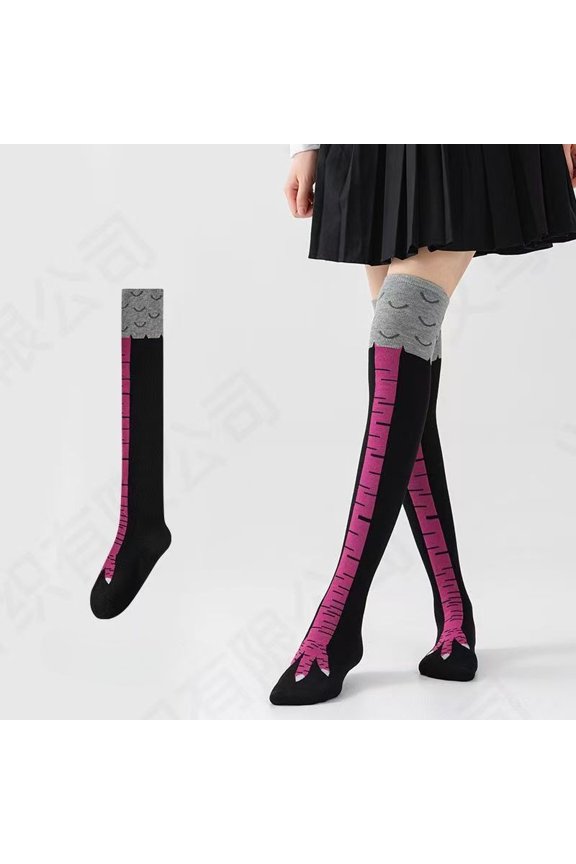 Funny Chicken Leg Socks for Women and Men, Novelty Chicken Feet Socks, Ankle-Length Turkey Trickery Gifts, Slimming Legs, Unique, Funny, Odd Chicken Feet Socks, Long Sleeve Socks