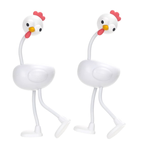 Funny Chicken Night Light Desk Lamp Small Lamp Ornament Creative Bedside Light for Camping Dormitory Use