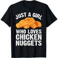 thumbnail image 1 of Funny Chicken Nugget Design For Girls Women Nuggets Lovers T-Shirt, 1 of 4