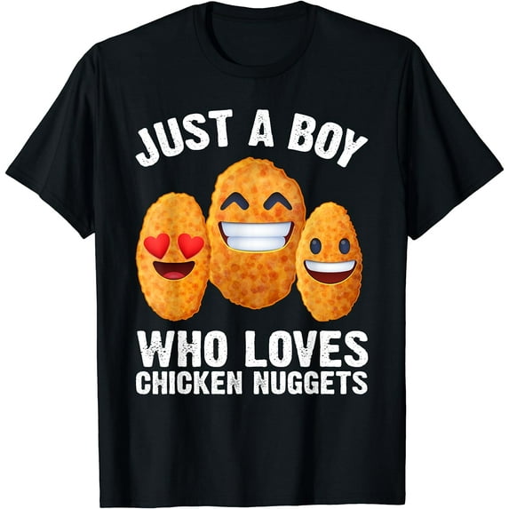 Funny Chicken Nugget For Men Boys Kids Chicken Nugget Lovers T-Shirt