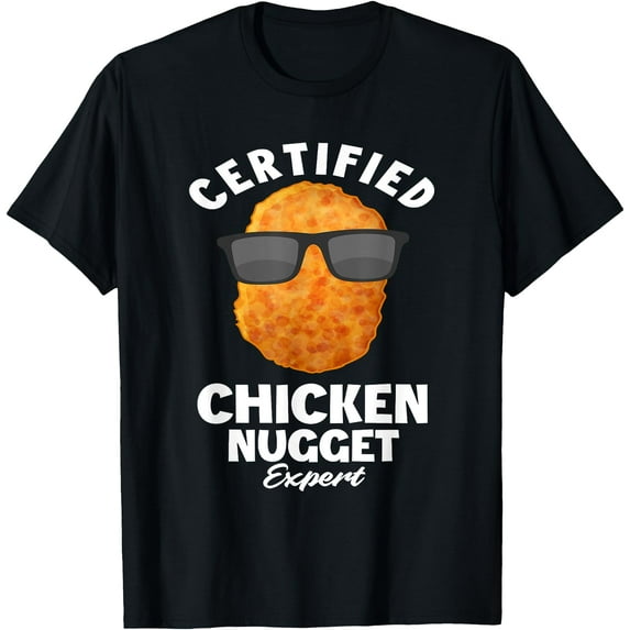 Funny Chicken Nuggets Expert Gift Idea Softstyle Unisex T-Shirt,Black Color,Size 2XL