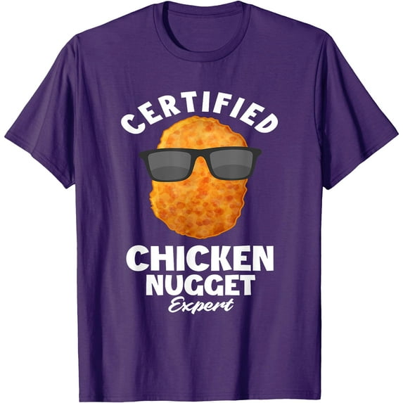 Funny Chicken Nuggets Expert Gift Idea Softstyle Unisex T-Shirt,Purple Color,Size YXS
