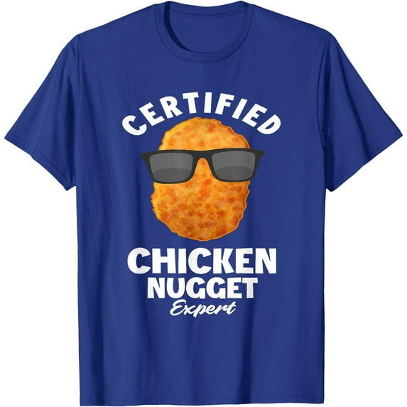 Funny Chicken Nuggets Expert Gift Idea Softstyle Unisex T-Shirt,Royal Blue Color,Size L