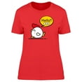 thumbnail image 1 of Funny Chicken Says Hello T-Shirt Women -Image by Shutterstock, Female Large, 1 of 2