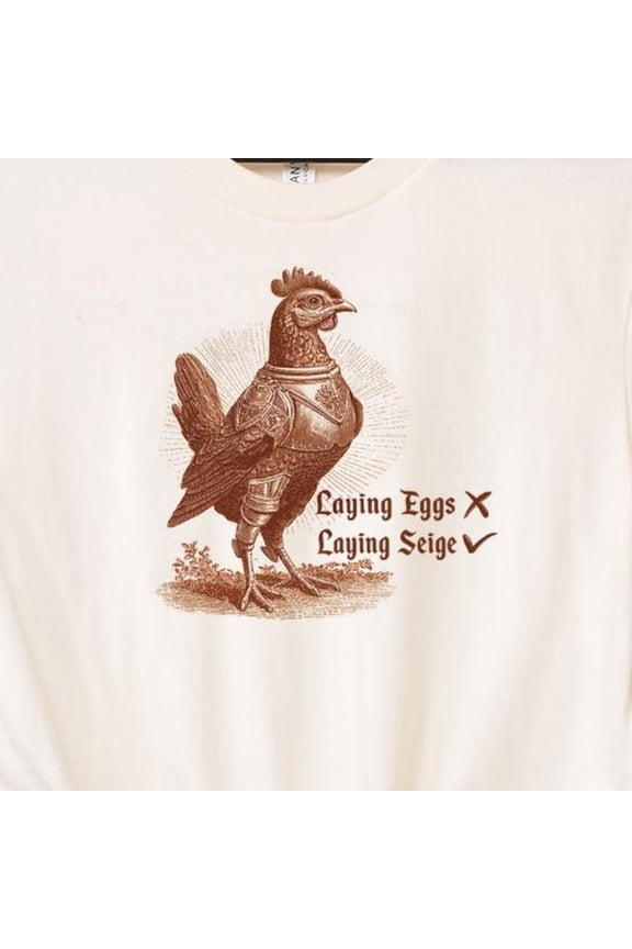 Funny Chicken Shirt Laying Seige Eggs Tshirt TShirt Animal Farm Tee Shirts Nerdy Gamer Boa