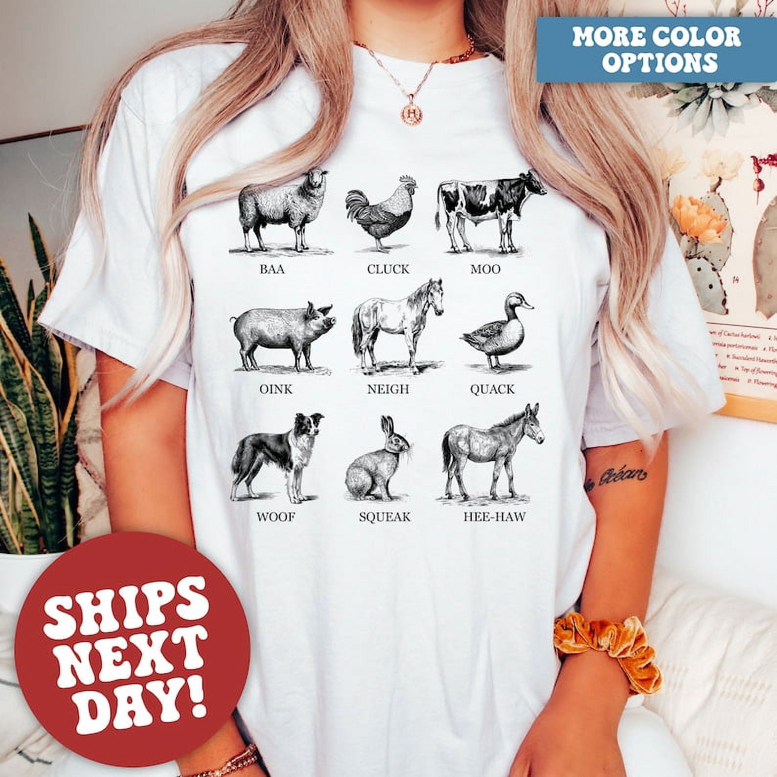 Funny Chicken Shirt for Women, Animal Lover Shirt, Farmer's Favorite