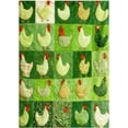 thumbnail image 1 of Funny Chicken Throw Blanket with Vintage Rooster Plaid Print – Soft Flannel Farm Quilt for Cozy Living Room and Bedroom, Lightweight, Washable, Colorfast, Portable Bedspread for Home and Outdoor Use, 1 of 5