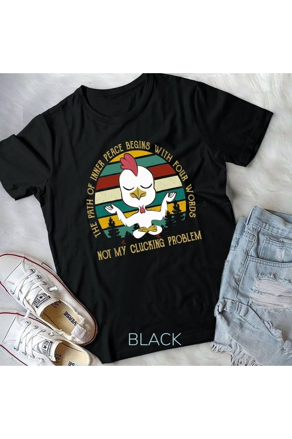 Funny Chicken Yoga Tee T-Shirt Unisex T-shirt