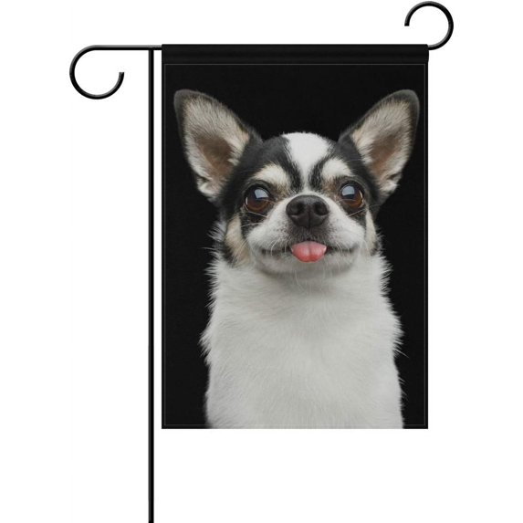 Funny Chihuahua Dog Decorative House Flag 28 x 40 inch Double Sided Yard Flag