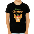 thumbnail image 1 of Funny Chihuahua Kids Christmas Shirt Boys Christmas T-Shirt Cute Christmas Gift Kids Christmas Shirt, 1 of 6