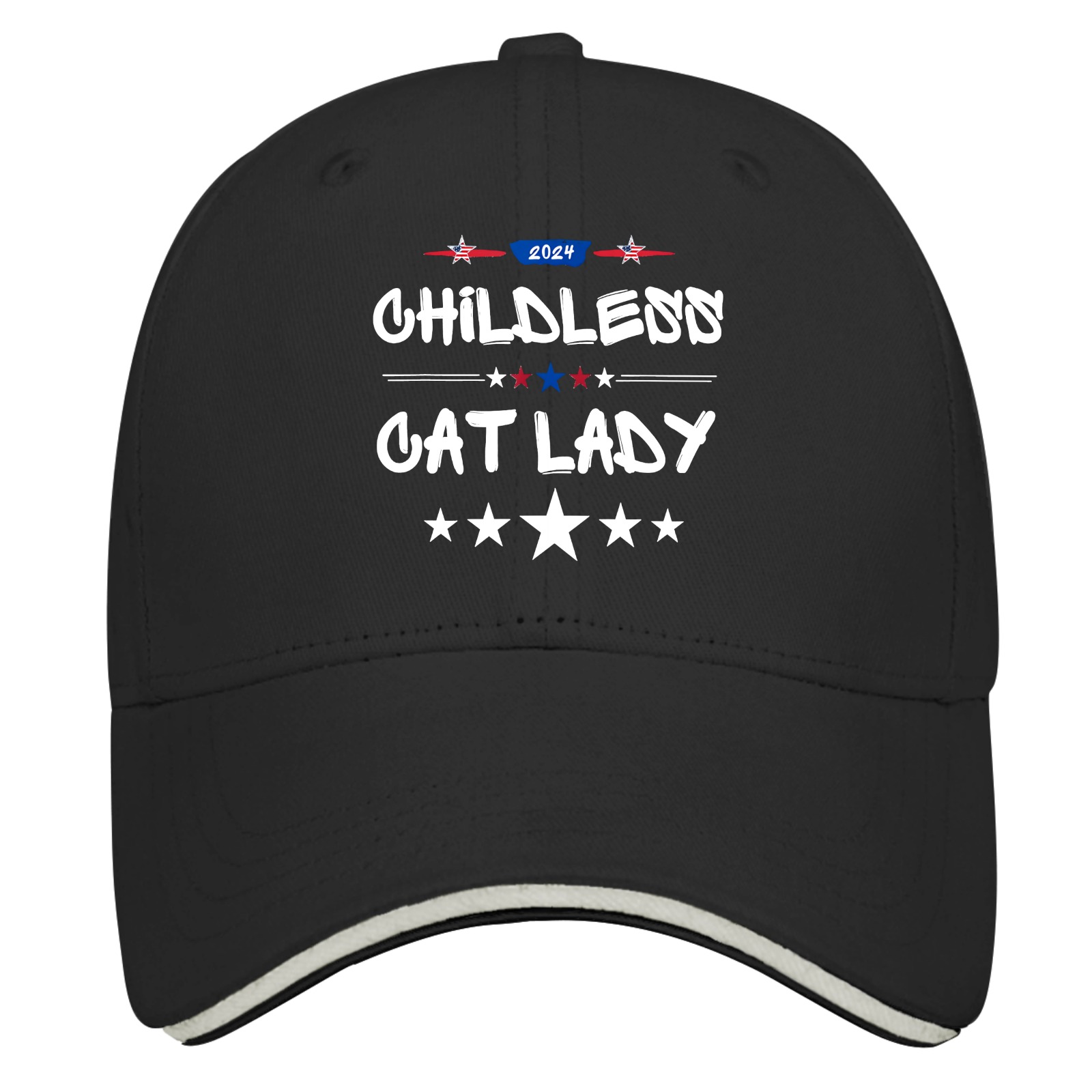 Funny Childless Cat Lady 2024, Ladies Is Voting Kamalas Golf Hat Women